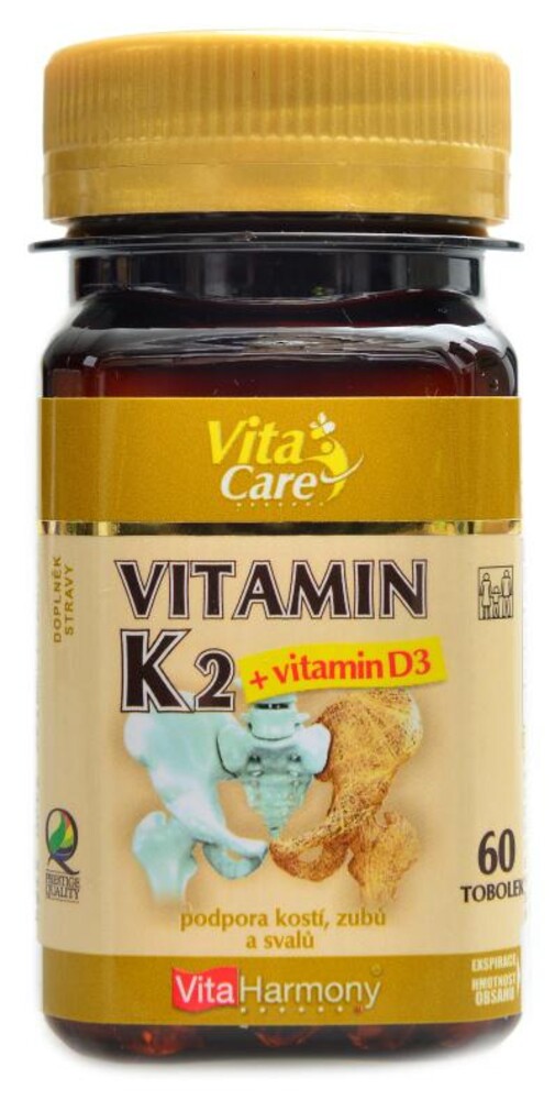 Vitamín K2 100mcg + D3 25mcg 60 tablet