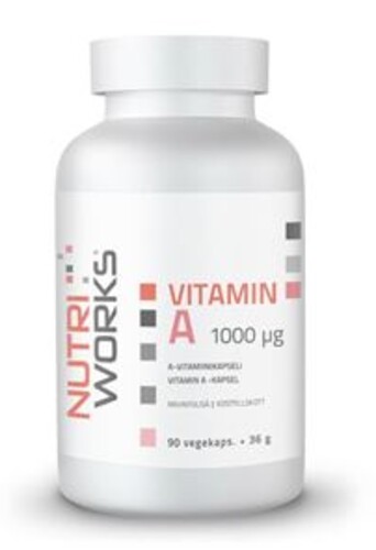 Vitamin A 1000 µg 90 kapslí
