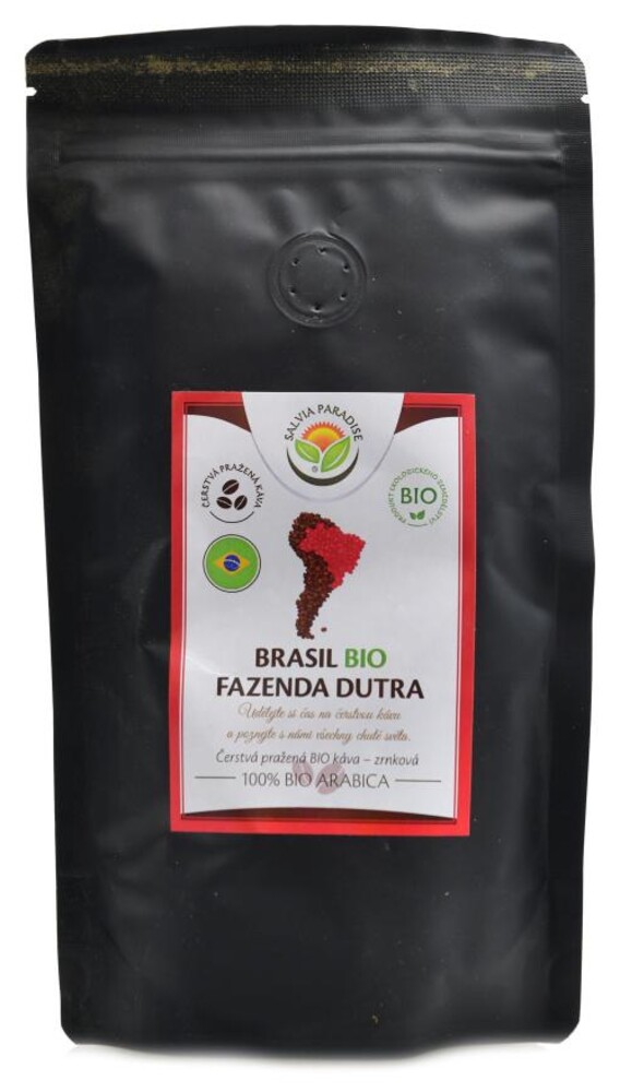 Káva Brasil BIO 100 g - 100% arabica zrnková čerstvě pražená