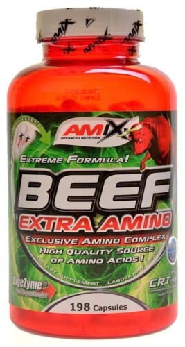 Beef extra amino 198 kapslí