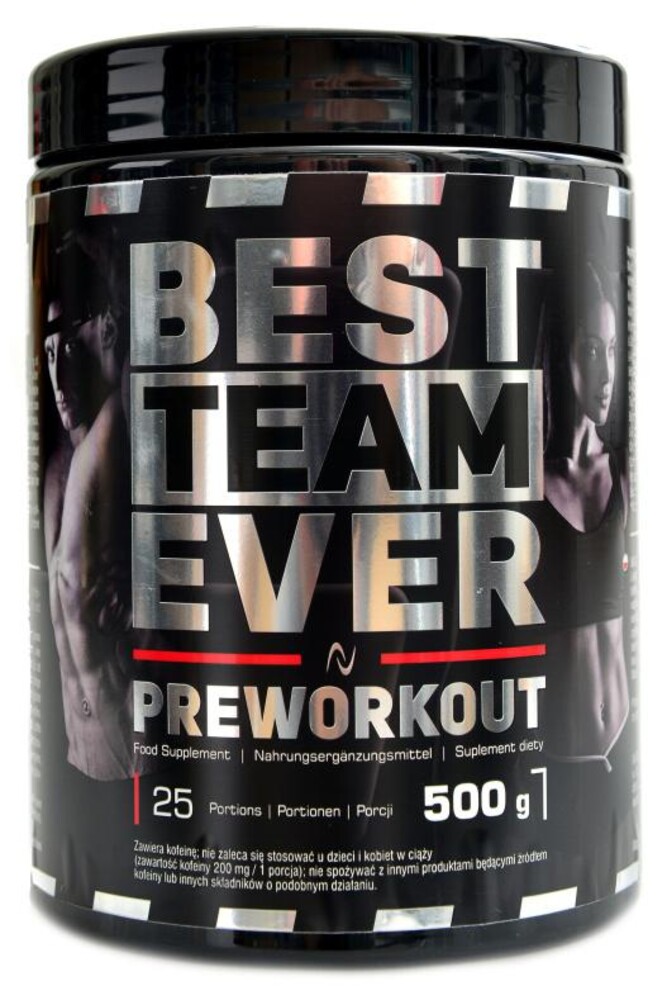 Best team ever preworkout 500 g pomeranč
