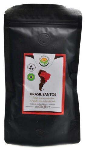 Káva brasil santos 100 g 100% arabica zrnková čerstvě pražená