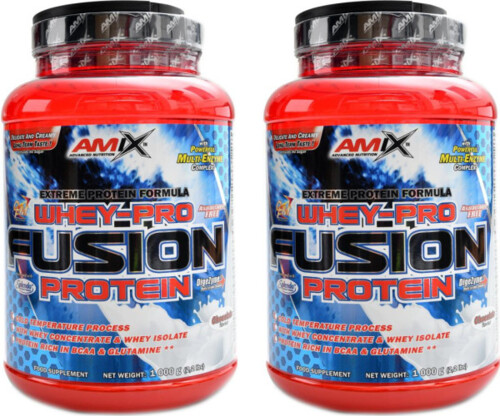 Whey Pro Fusion 100% whey protein 1000 g 1+1