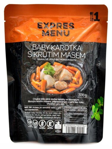 Baby karotka s krůtím masem (SCD) 300g