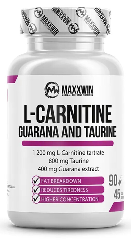 L-CARNITINE GUARANA TAURINE 90 kapslí