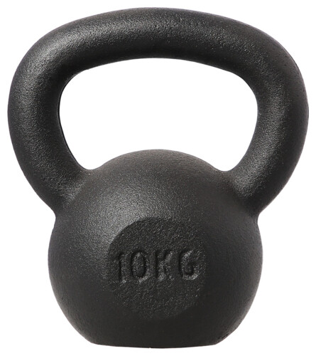 Litinový kettlebell KZG10 10 kg, černý