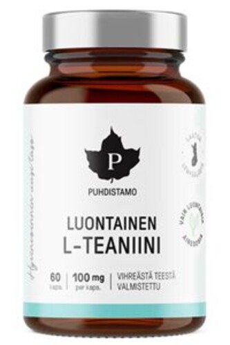 L-Theanine Natural 60 kapslí (Luontainen L-Teaniini)
