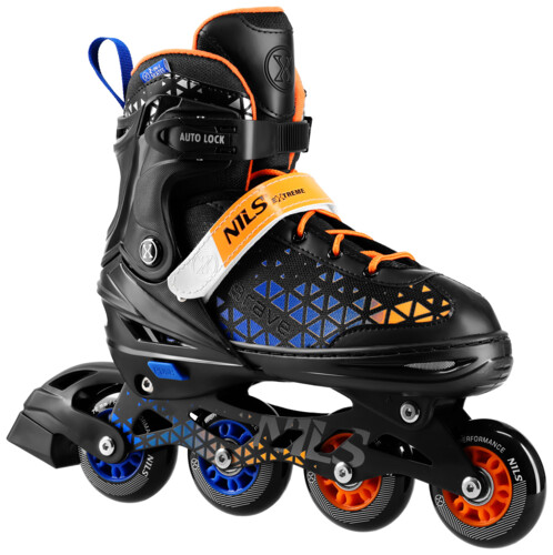 Kolečkové brusle NILS Extreme NH18190A 2v1 Brave modré