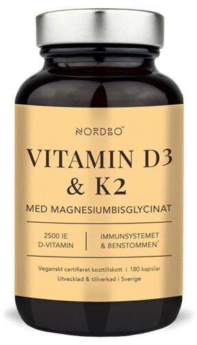 Vitamin D3 2500IU a K2 50μg​​​​​​​ 180 kapslí