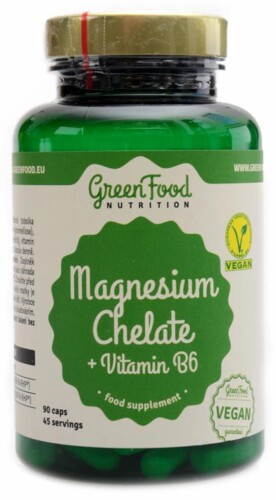 Magnesium chelate + vitamín B6 90 kapslí