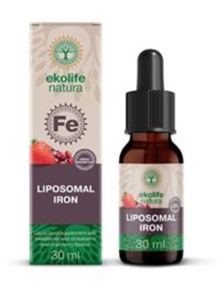 Liposomal Iron 30ml jahoda brusinka