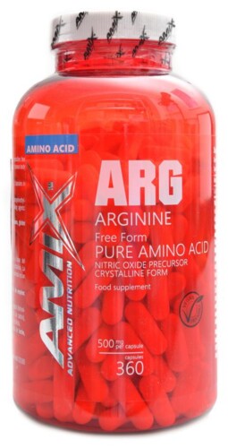 Arginine 500 mg 360 kapslí