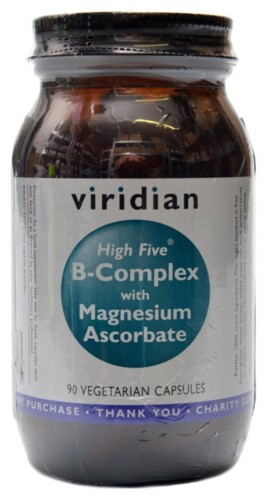 High Five B5 B Complex + vitamín C with Magnesium Ascorbate 90 kapslí