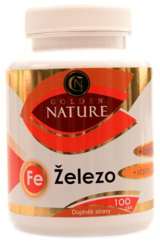 Železo + vit. C + kyselina listová 100 kapslí