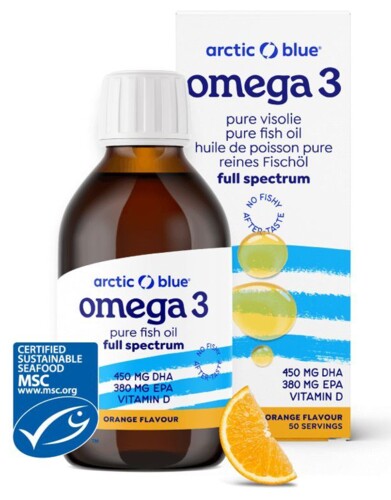 Omega 3 250ml (450mg DHA, 380mg EPA and Vitamin D 400IU)