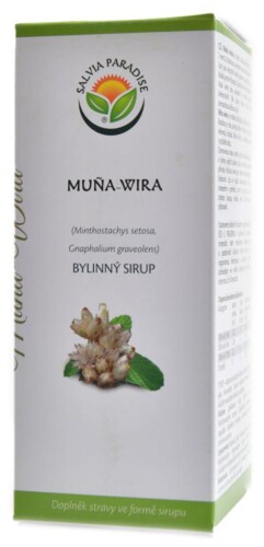 Muňa wira DS sirup 180 ml Minthostachys setosa, Gnaphalium graveolens