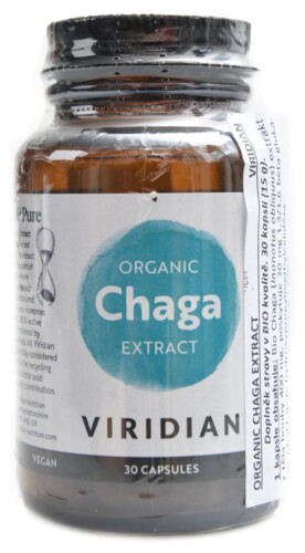 Chaga Extract 30 kapslí Organic