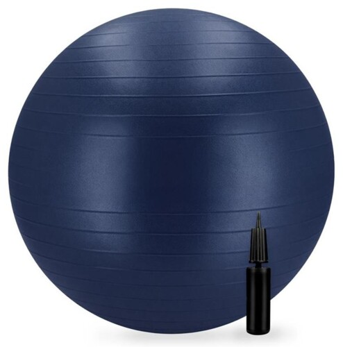 FITBALL Gymnastický míč 65 cm včetně pumpičky navy