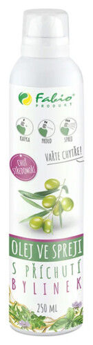Olej ve spreji olivový bylinky 250 ml