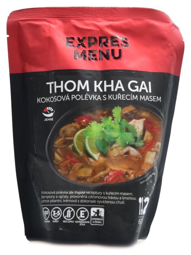 Thom Kha Gai - Thajská kokosová polévka s kuřecím masem 600g