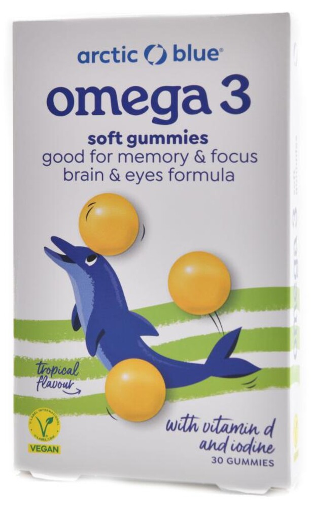 Kids Vegan Omega 3 30 gummies (250mg DHA & Vitamin D 200IU)
