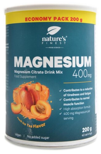 Magnesium drink mix 400mg / serving 200g