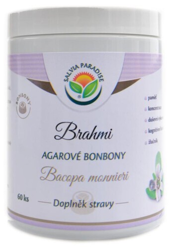 Brahmi bacopa monnieri nachová agarové bonbony 60 ks