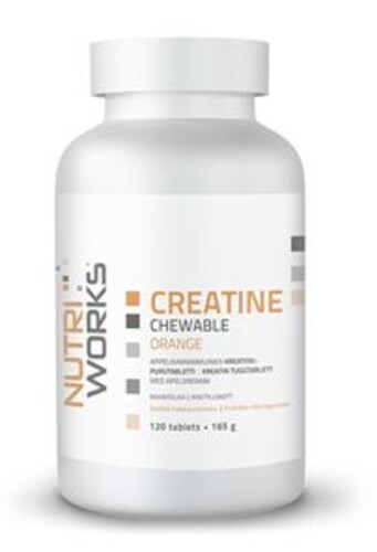 Creatine Chewable 120 žvýkacích tablet - pomeranč