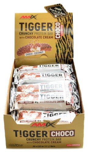 Tigger Crunchy protein bar low sugar 20x60g