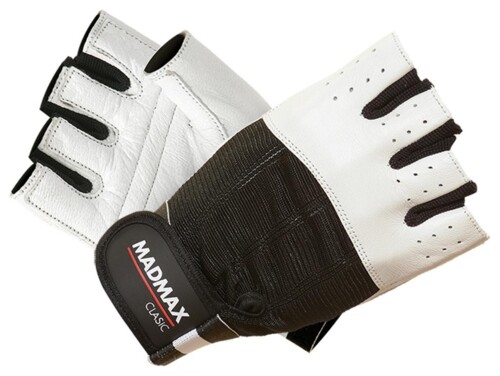 Fitness rukavice classic line white MFG248