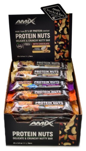 Protein nuts 25 x 40g delicate crunchy bar