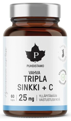 Triple Zinc 25mg + Vitamin C 60 kapslí (Zinek s vitamínem C)