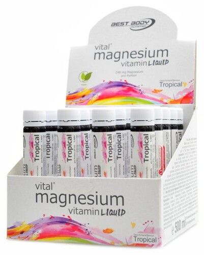 Magnesium vitamin ampoules 20 x 25ml tropical