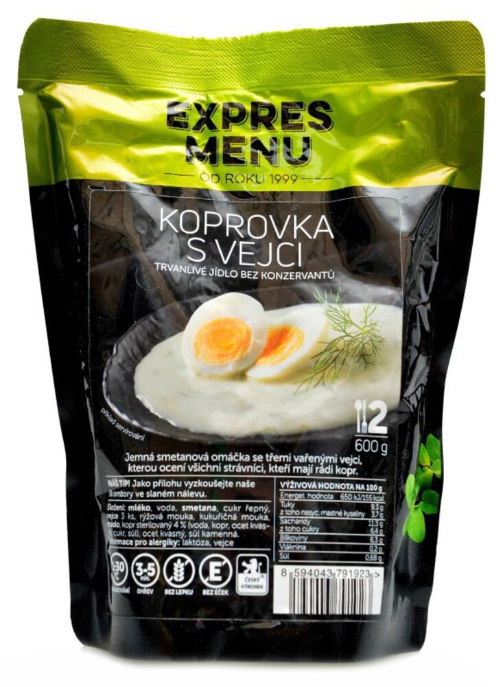 Koprová omáčka s vejci 600g