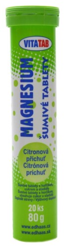 Vitatab magnesium hořčík 20 šumivých tablet