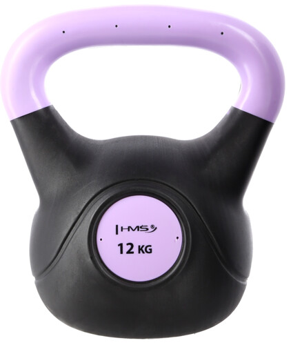 Plastový kettlebell KPC 12 kg sv. fialový