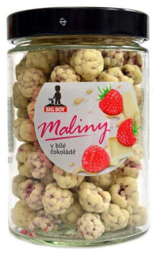 Maliny v bílé čokoládě 160g kamilasikl
