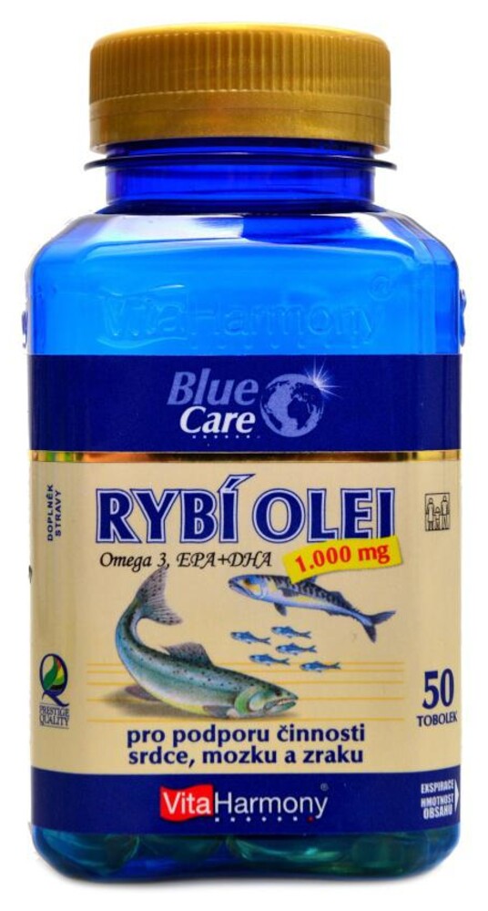 Rybí olej Omega 3 1000 mg 50 tobolek