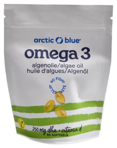 Vegan Omega 3 Algae 90 kapslí (250mg DHA & Vitamin D 400IU)