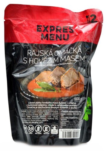Rajská omáčka s hovězím 600g