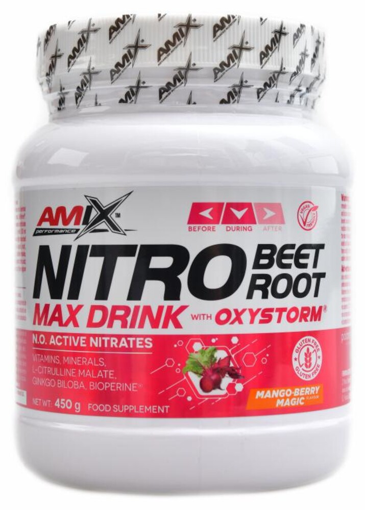 Nitro beet root max powder drink xith oxystorm 450 g