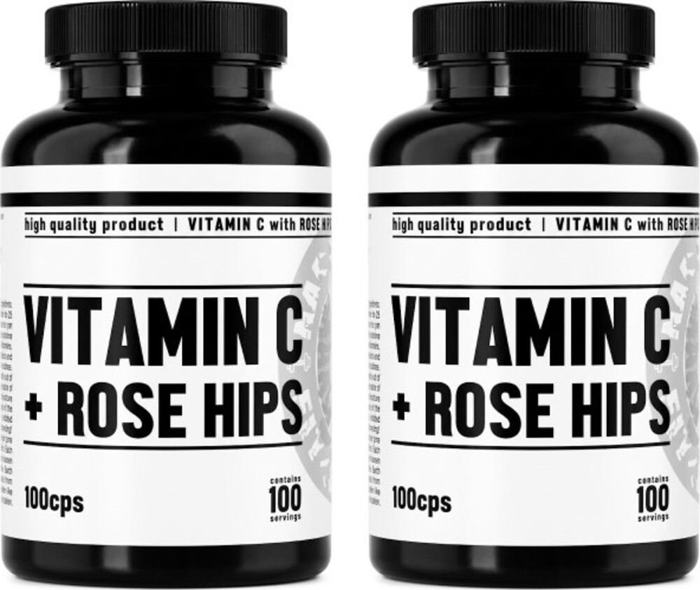 Vitamín C + Rose hips 100 kapslí 1+1