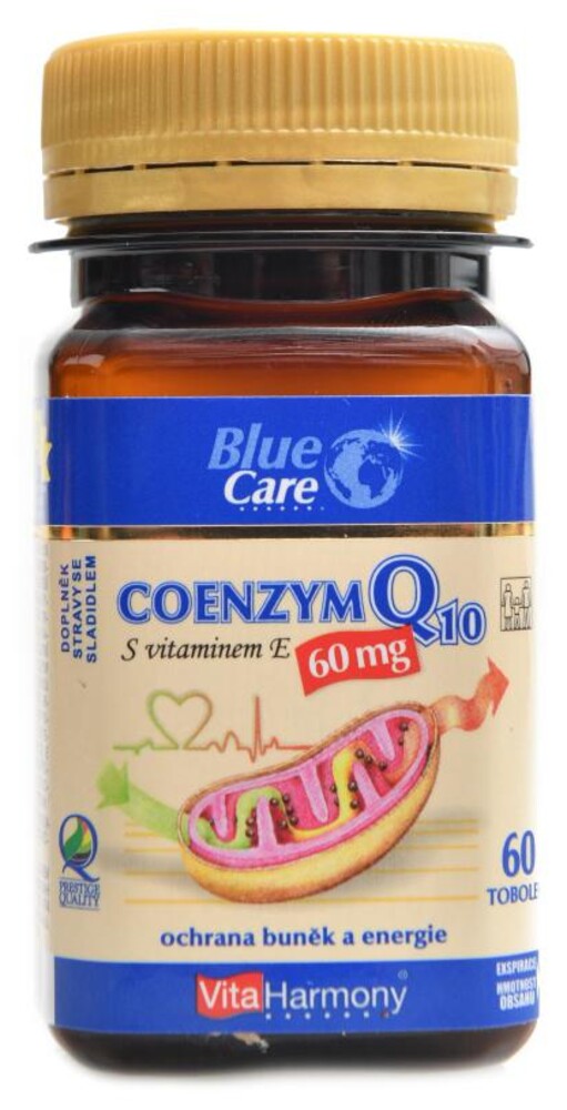 Coenzym Q10 60 mg + vitamin E 60 kapslí