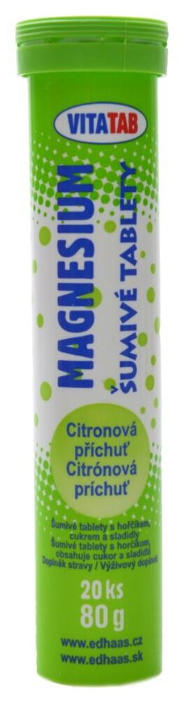 Vitatab magnesium hořčík 20 šumivých tablet
