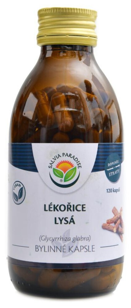 Lékořice 120 kapslí kořen Glycyrrhiza glabra