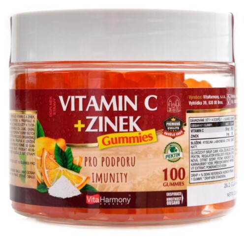 XXL Vitamín C zinek gummies 100 gummies