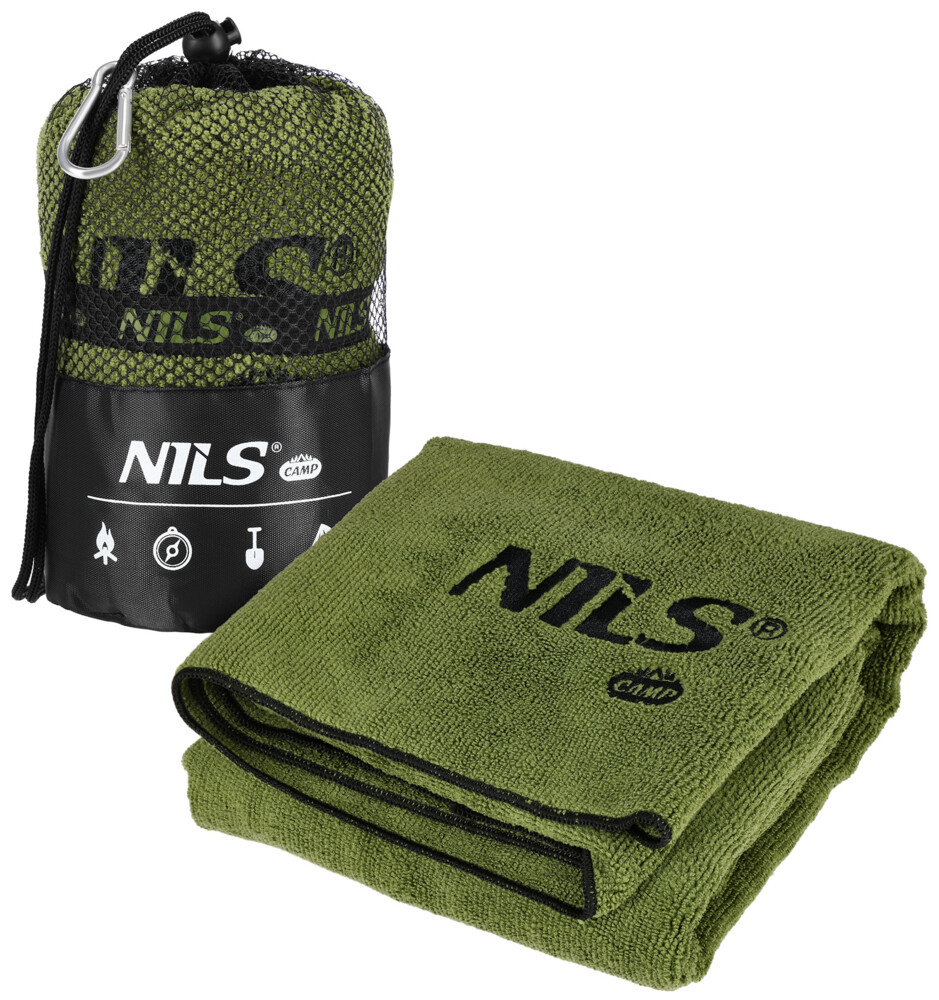 Froté ručník NILS Camp NCR15 khaki