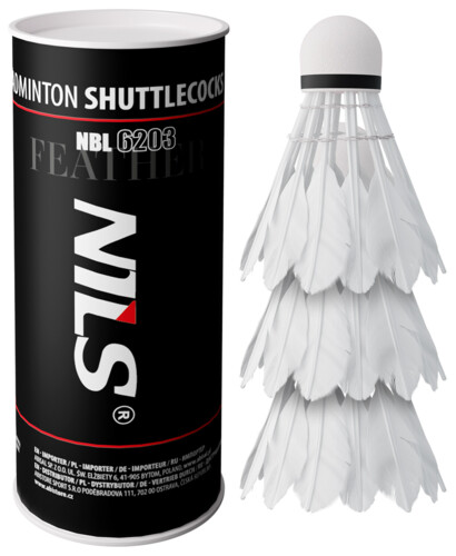 Badmintonové loptičky z pier NBL6203 3 ks