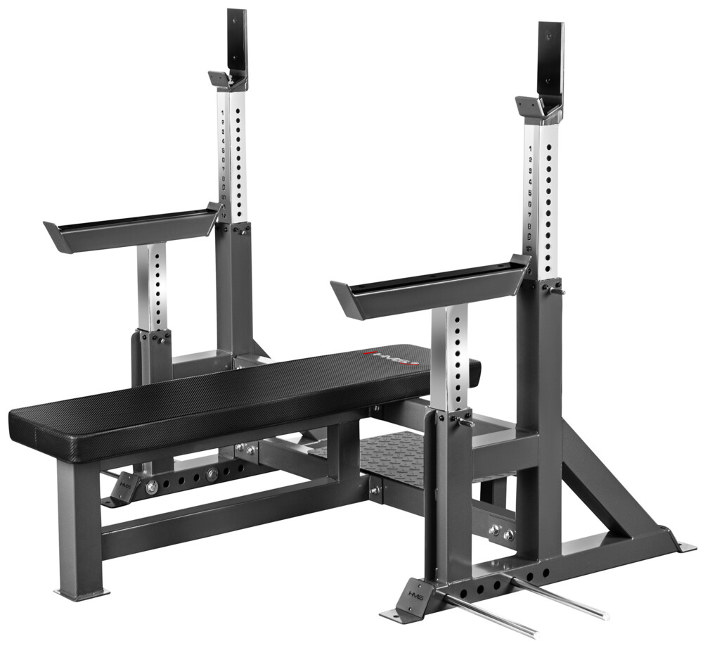 Benchpress lavice LS6803 s bezpečnostními zarážkami