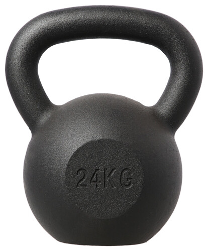 Liatinový kettlebell KZG24 24 kg, čierny